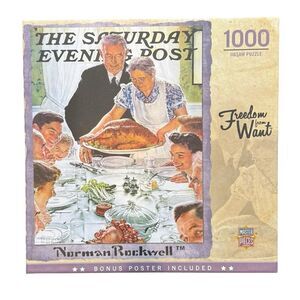 NEW Norman Rockwell Saturday Evening Post Freedom from Want 1000 Piece Puzzle